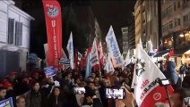 İşçi sendikalarından İstanbul'da Özak işçileriyle dayanışma protestosu