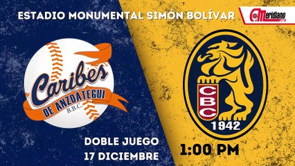 LVBP: Juegos del domingo, 17 de diciembre.