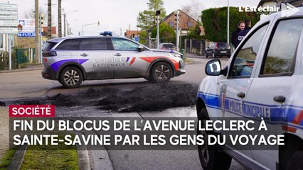 Des membres de la communauté des gens du voyage bloquaient l’avenue Leclerc à Sainte-Savine