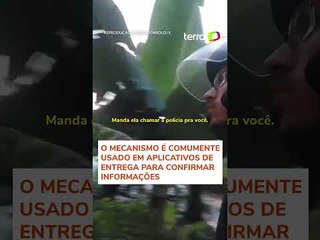 Entregador denuncia agressão de cliente que recusou informar código no RJ #shorts