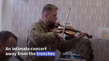 Live music offers soldiers respite from Ukraine trench life