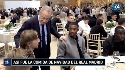 Así fue la comida de Navidad del Real Madrid