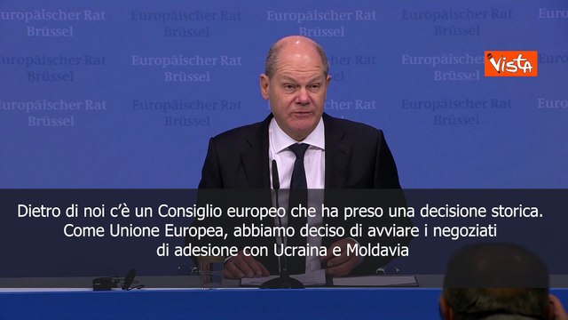 Negoziati adesione Ue Ucraina e Moldova, Scholz: Decisione storica