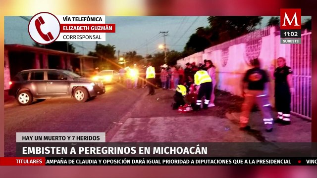 Embisten a peregrinos en Michoacán; hay un muerto y 7 heridos