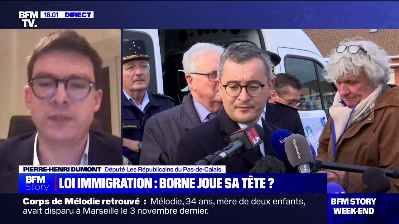 Projet de loi immigration: "On veut un accord en commission mixte paritaire", affirme Pierre-Henri Dumont (député LR du Pas-de-Calais)