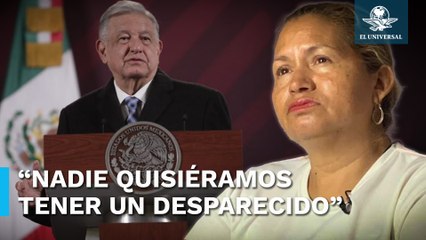 Скачать видео: “Lamentamos que quieran maquillar las cifras de desaparecidos”; Madre buscadora a AMLO