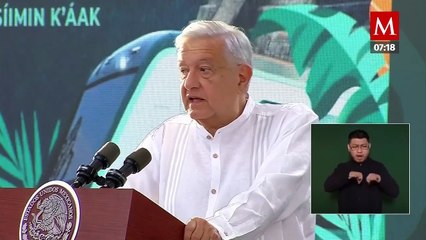 AMLO afirma que Tren Maya se logró en tiempo récord: "no hay obra así en el mundo"