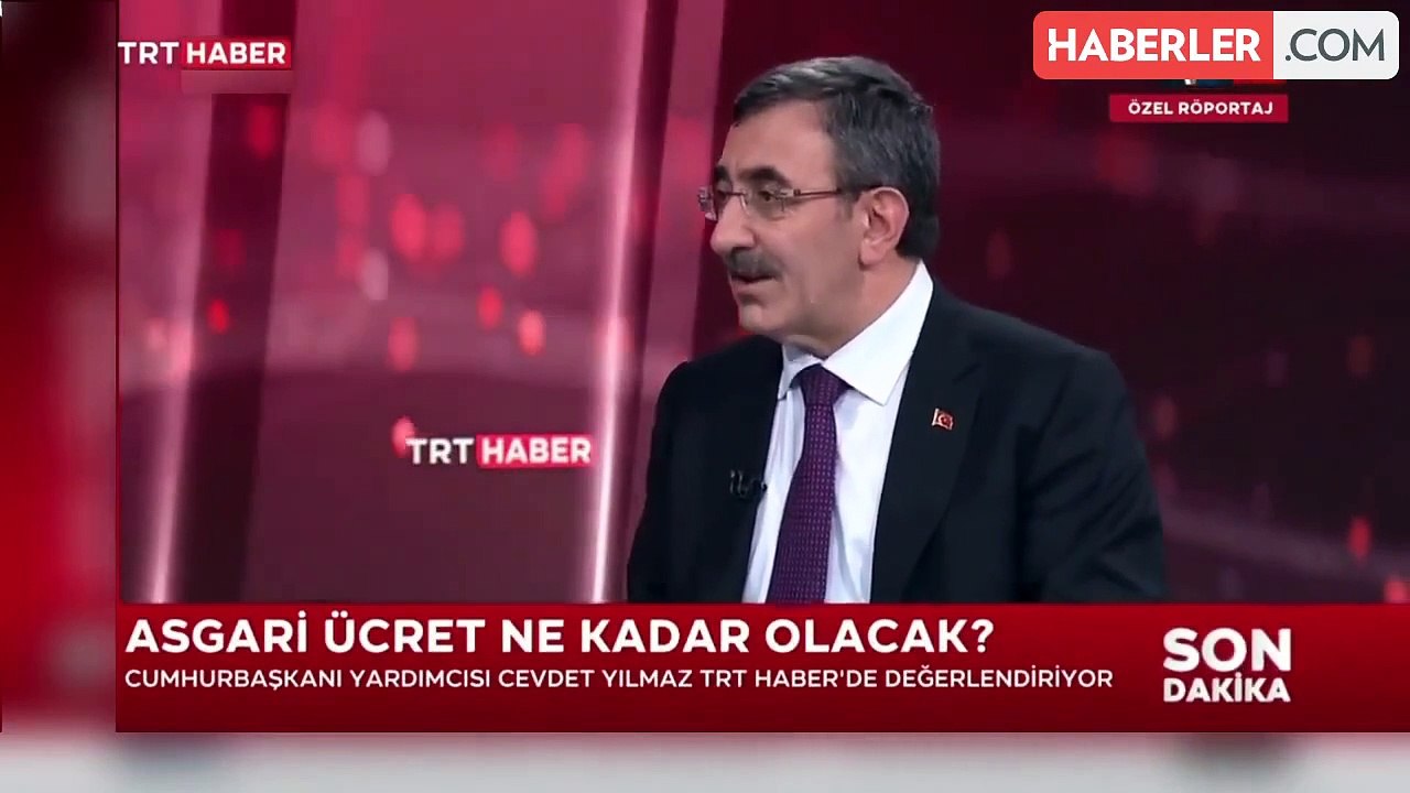 Cumhurbaşkanı Yardımcısı Cevdet Yılmaz'dan asgari ücret açıklaması