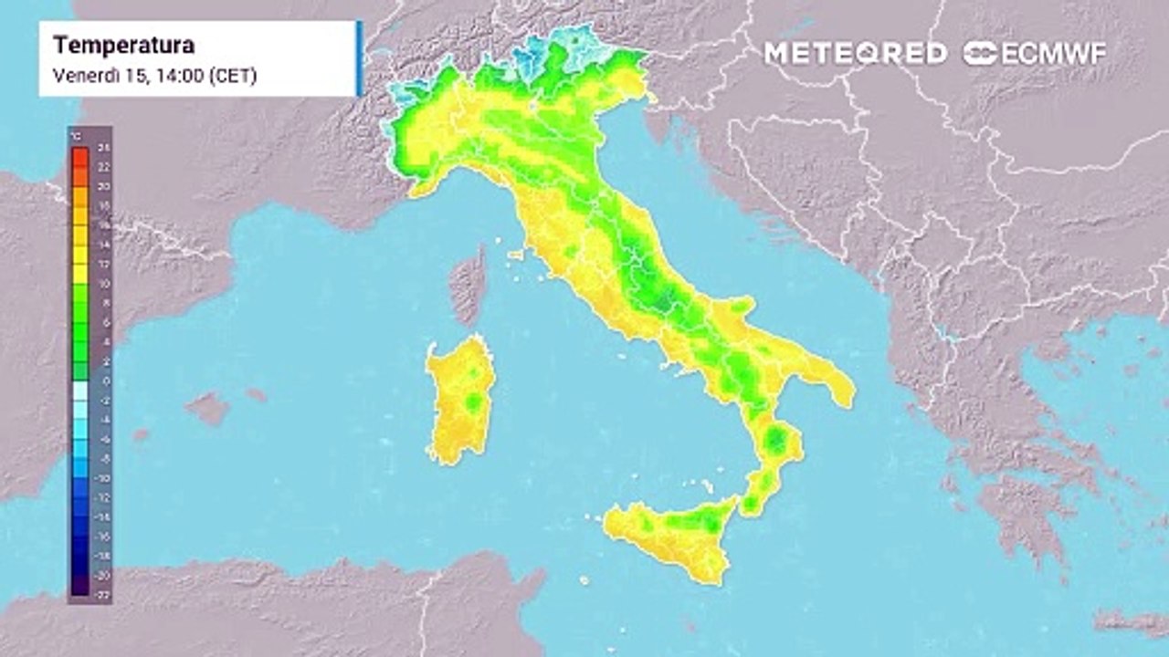 Mappa delle temperature