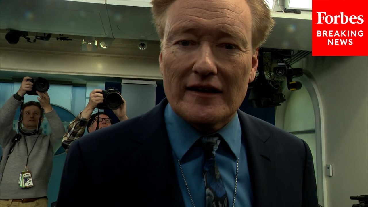 Conan O'Brien Visits The White House Briefing Room
