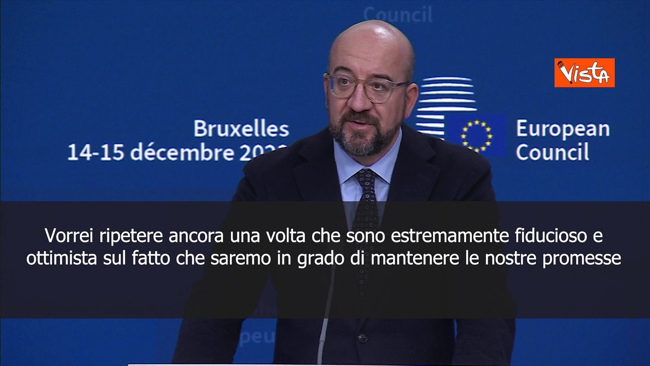 Michel: Manterremo promesse sul sostegno all'Ucraina
