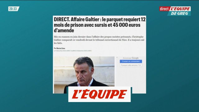 12 mois de prison avec sursis et 45 000 euros d'amende requis contre Galtier - Foot - Justice