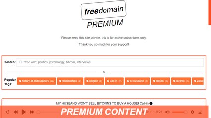 FREEDOMAIN PREMIUM CONTENT SEARCH ENGINE!
