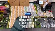 Detenidos 14 trabajadores del aeropuerto de Tenerife Sur por robar dos millones de euros en maletas