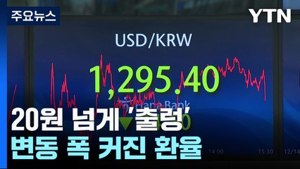 20원 넘게 '출렁'...변동 폭 커진 환율 / YTN
