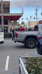 Aggressive Man Faces Off With Police Officer