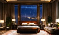 Go to sleep with the rain falling on the window |  Relaxing rain sounds to sleep