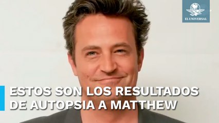 Revelan causa de muerte de Matthew Perry, estrella de "Friends"