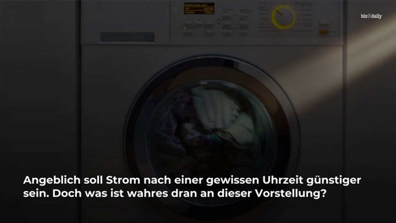 Geld sparen und nachts Wäsche waschen? Das ist dran am Mythos Nachtstrom