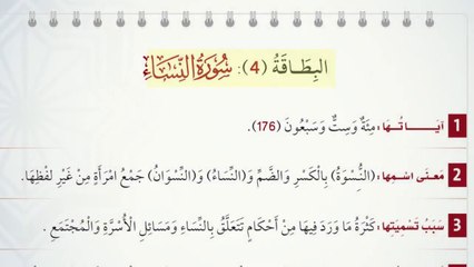 اكتشف معاني سورة النساء في فيديو تعليمي مبسط 📖