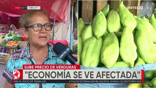 Amas de casa preocupadas por el precio de verduras en mercados cruceños