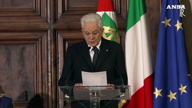 Mattarella: I pericoli di oggi come quelli di 80 anni fa