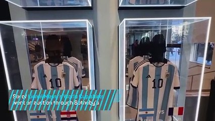 Lionel Messi's shirts sell at auction for .8million