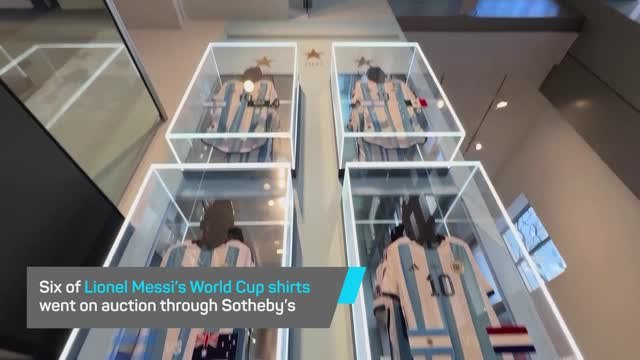 Lionel Messi's shirts sell at auction for $7.8million