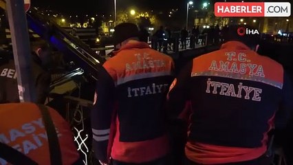 Amasya'da Otomobil Köprüden Nehre Uçtu, Sürücü Hayatını Kaybetti