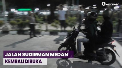 Lulus Uji Tes, Jalan Sudirman Medan yang Sempat Viral Kembali Dibuka