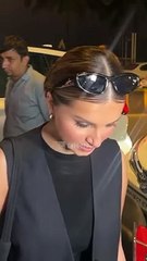 Tara Sutaria In A Classy All Black Attire At Mumbai Airport