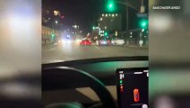 مايكل جوردان يصدم سيارة كيا أثناء سباق بسيارته فيراري 812 في هوليوود