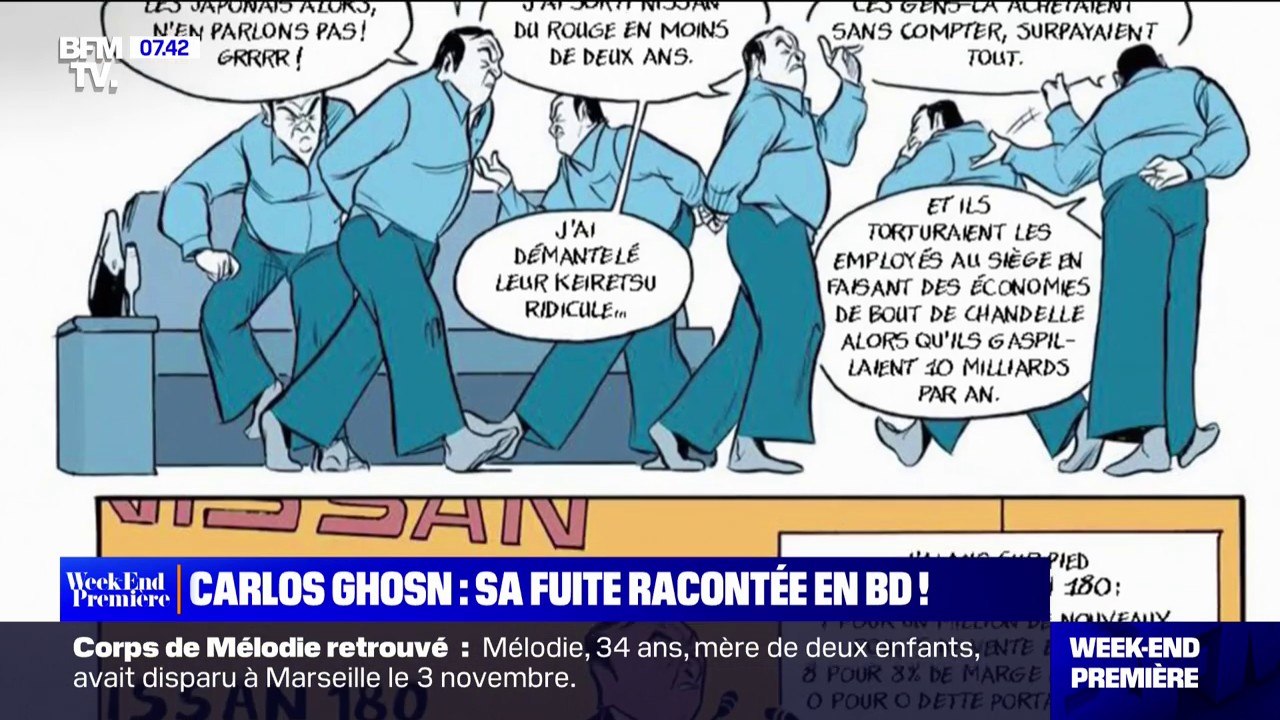 "Escape Ghosn": une BD qui raconte la fuite de Carlos Ghosn du Japon en 2019