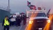  WARNING: Pro-Palestinian protesters blocked the entrance  airport  #Los Angeles  #California