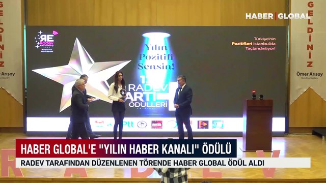 Haber Global'e Yılın En Pozitif Haber Kanalı ödülü