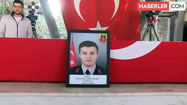 SİLAH KAZASINDA ŞEHİT OLAN UZMAN ÇAVUŞ TOPRAĞA VERİLDİ