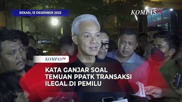 Kata Capres Ganjar Soal Temuan PPATK Transaksi Mencurigakan di Pemilu 2024
