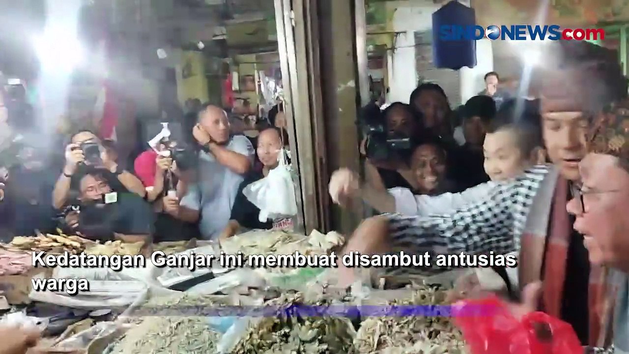 Ganjar Ditemani Hary Tanoesoedibjo, Blusukan ke Pasar Kranggan Bekasi