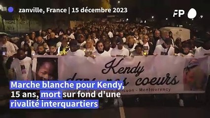 Val-d'Oise: marche blanche pour Kendy, 15 ans, mort d'une rivalité interquartiers