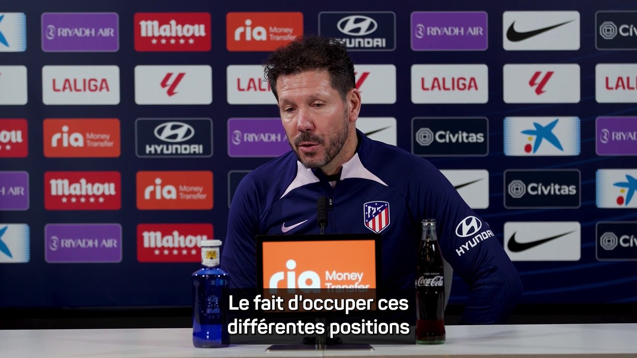 Simeone : "La polyvalence de Griezmann nous permet de jouer avec des joueurs plus offensifs"