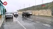 Bakırköy'de sağanak yağış... Cadde göle döndü, araçlar mahsur kaldı!
