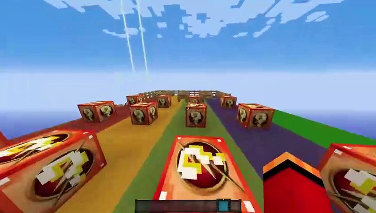 THE FLASH ŞANS BLOKLARI! Reverse Flash vs Flash Minecraft SÜPER KAHRAMAN ŞANS BLOKLARI - TTO TÜRKÇE TAKINTILI OYUNCU