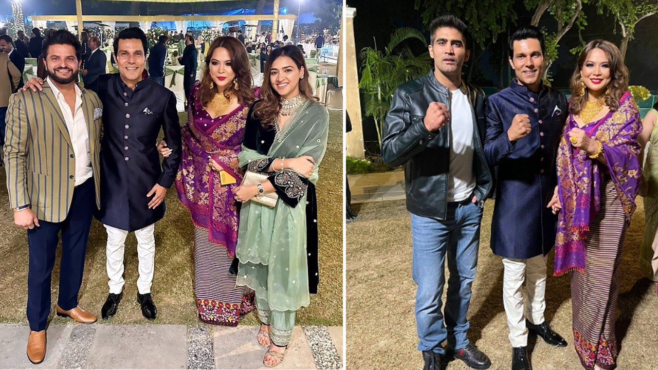 Randeep-Lin ने मुंबई के बाद दिल्ली में दिया Grand Reception, Suresh Raina के साथ शामिल हुए ये Guests