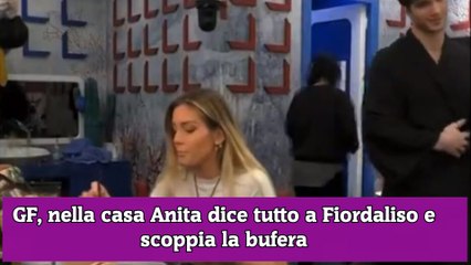 GF, nella casa Anita dice tutto a Fiordaliso e scoppia la bufera