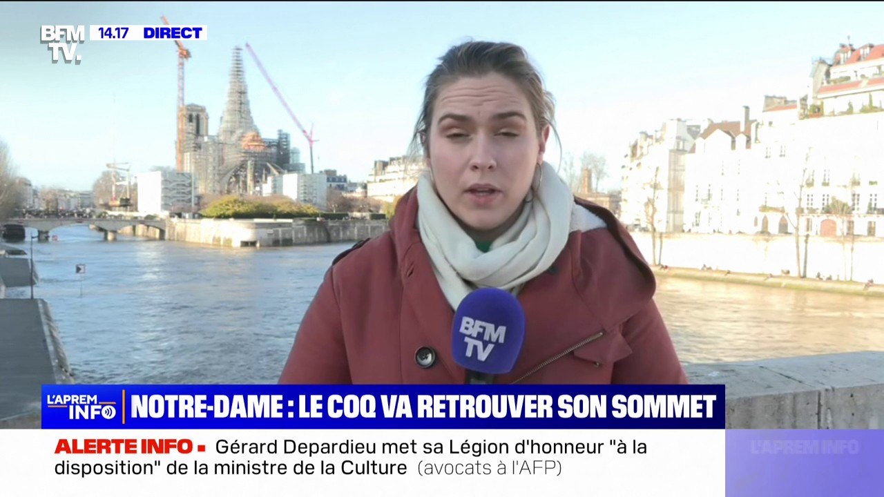 Le coq de Notre-Dame de Paris s'apprête à retrouver sa place au sommet