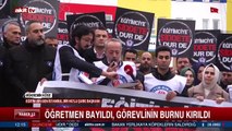 EĞİTİM-BİR-SEN üyeleri rezaleti protesto etti