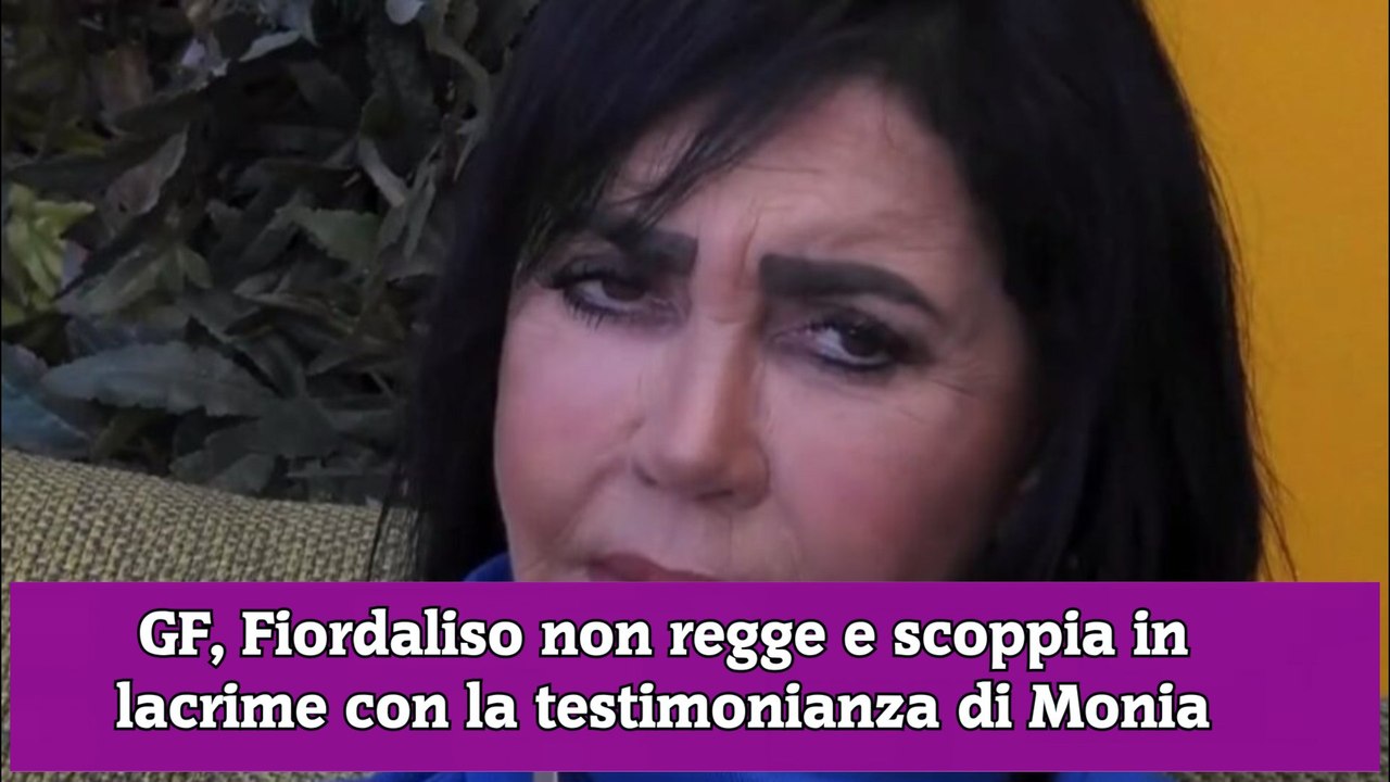 GF, Fiordaliso non regge e scoppia in lacrime con la testimonianza di Monia