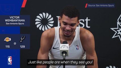 Wemby denies being 'star-struck' by LeBron