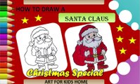 How to Draw a Santa Claus | Easy Drawing for kids |  सांता क्लॉज़ | سانتا كلوز |  Sinterklas |  সান্তা ক্লজ |  Санта Клаус |  le père Noël