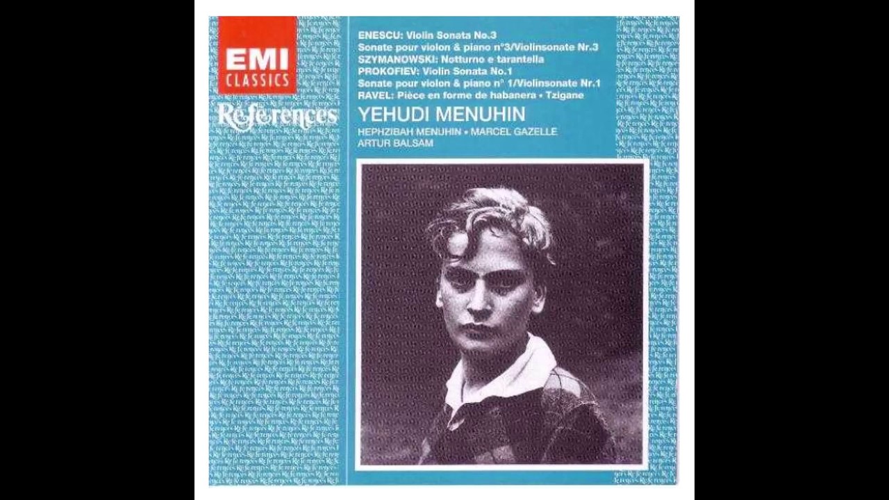 Menuhin; Yehudi plays Georges Enescu